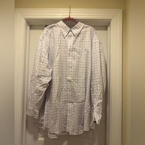 Brooks Brothers Purple/Blue/Pink Plaid Long Sleeve Dress Shirt 4XL